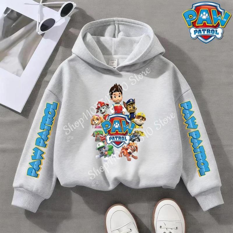 Paw Patrol Clothing for Boy Girl Long Sleeve Hoodie Chase Skye Clothes Tee Comfortable Tops Cartoon Base Swsweatshirt Kids Gift