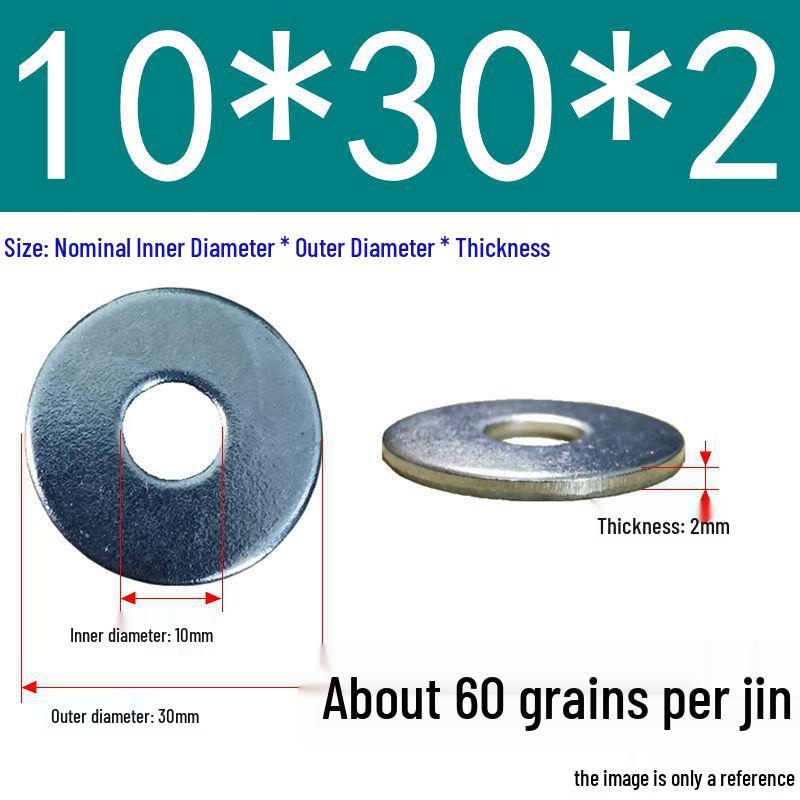 Galvanized Oversized Metal Washers M3-M60