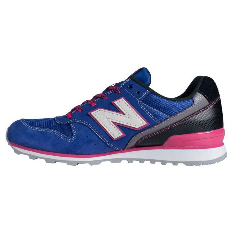 New Balance Nb 996 Series Retro Leather Mesh Low Top Running Shoes Women Sneaker Blue Black WR996EG