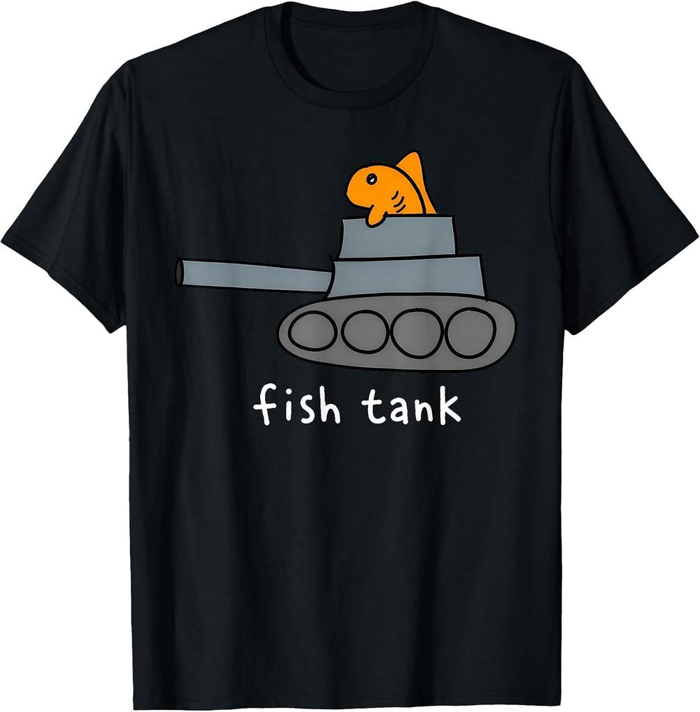 Humorous Fish Tank Military-Themed Aquarium T-Shirt for Fish Lovers
