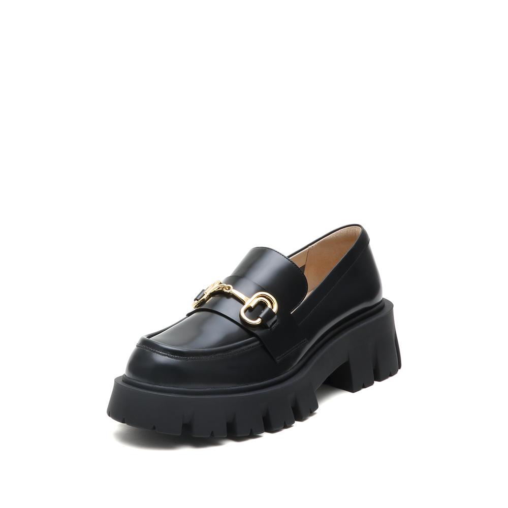 Sijiatu Spring New Horse Carrying Buckle Le Fu Shoes, One Step Single Shoes, Women's Leather Shoes A5318AA5