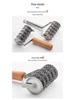 6-Wheel Stainless Steel Pizza Cutter with Wooden Handle