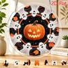 2D Flat, 2D Flat Acrylic Puzzle Suncatcher, Carved Pumpkin Themed Suncatcher Puzzle, Home and Garden Decoration, Gift for Christmas, Thanksgiving, Ann