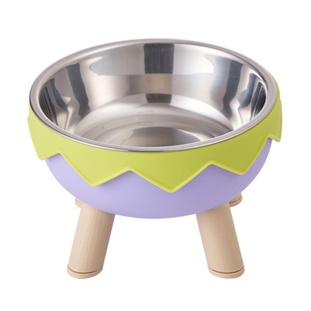 Anti Slip Cat Food Water Bowl Detachable Pet High Footed Bowl Dog Feeding Station  Pet Supplies