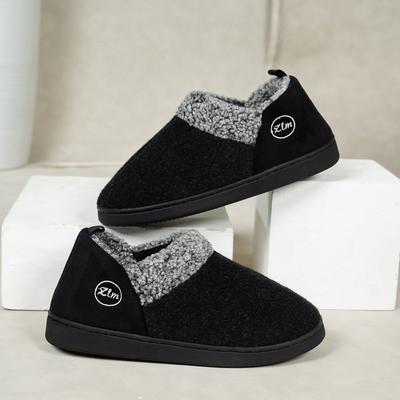 Fashion New Autumn and Winter Home Cotton Shoes Thickened Indoor Non-slip Cotton Slippers Warm Plus Velvet Outdoor Cotton Slippers