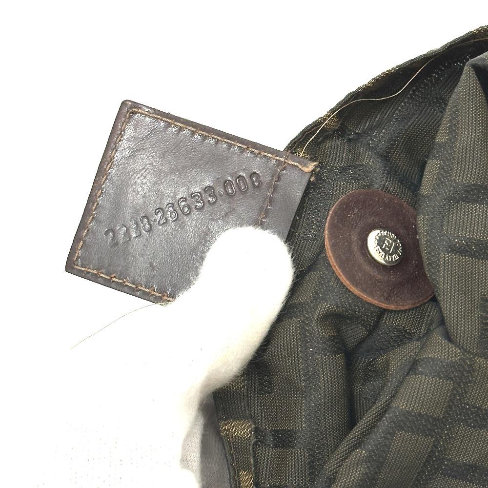 FENDI Zucca pattern Logo Hardware Hand Bag, All-Over Print Shoulder Bag Tote Bag