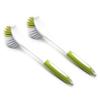 2 Pcs/set Yellow-green Dish Brushes Kitchen Chores Brush Pan Cleaning Appliance Long Handle Brush Soft Fur Brush
