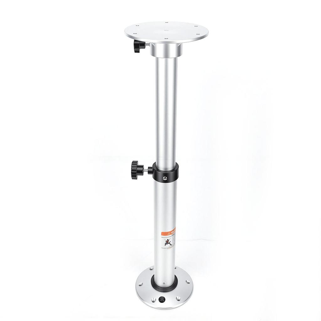Boat Table Pedestal 18.7 29.9in Adjustable Removable 360 Deg Rotation RV Table Leg Base Mount for Motorhome Boat Yacht