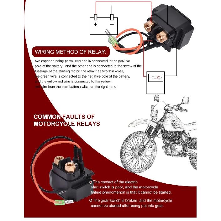Motorcycle Electrical Starter Solenoid Relay For YAMAHA Super Jet 700 SJ700 SUPERJET XL700 XL 700 WAVERUNNER700 GP800 GP 800