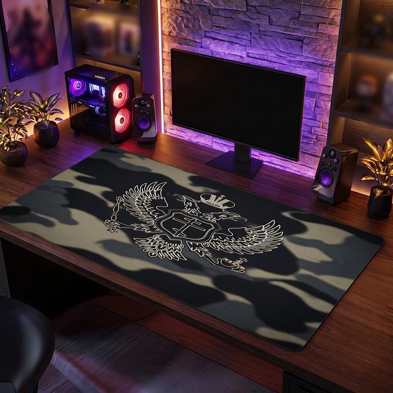 X2514==Serbia Crest Mouse Pad, Extended Non Slip Rubber Desk Mat for Gaming Office Laptop Fan Gift