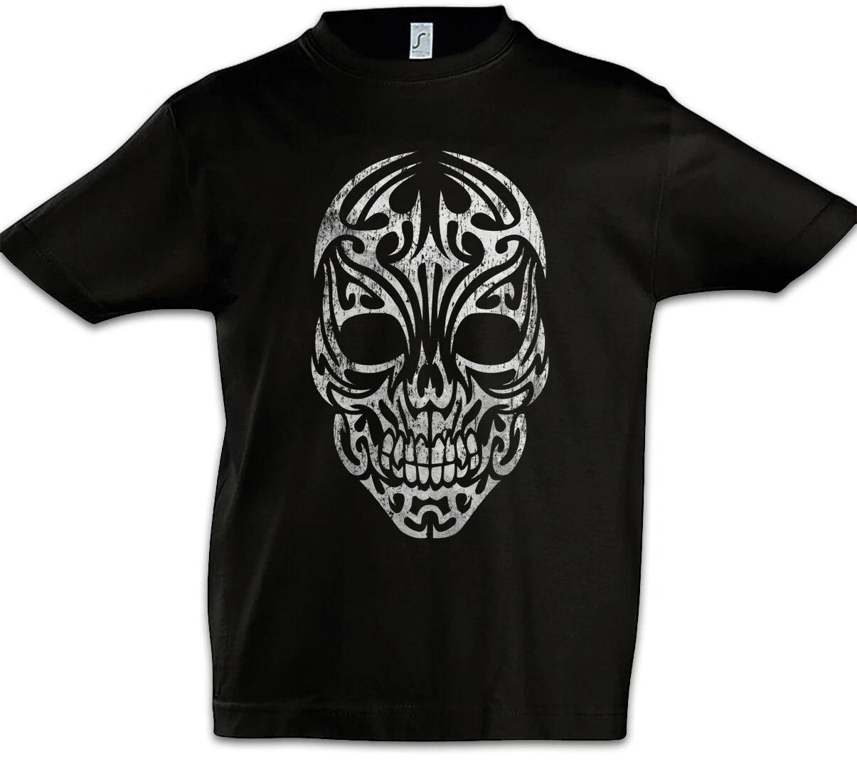 Tribal Skull Boys kids boys T-Shirt Celts Celtic Tattoo Symbol Sign Knot Culture Skull 100