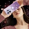 KADEM For Xiaomi Redmi Note 14 4G (164.84mm) Case Ring Kickstand TPU Flowers Phone Cover Gradient Glitter