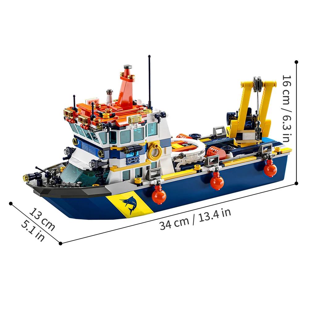 City-District First-Class Ocean High-Standard Explorer Ship Premium-Quality Assembly Superior-Grade Setfun First-Class Toy High-Standard bagged