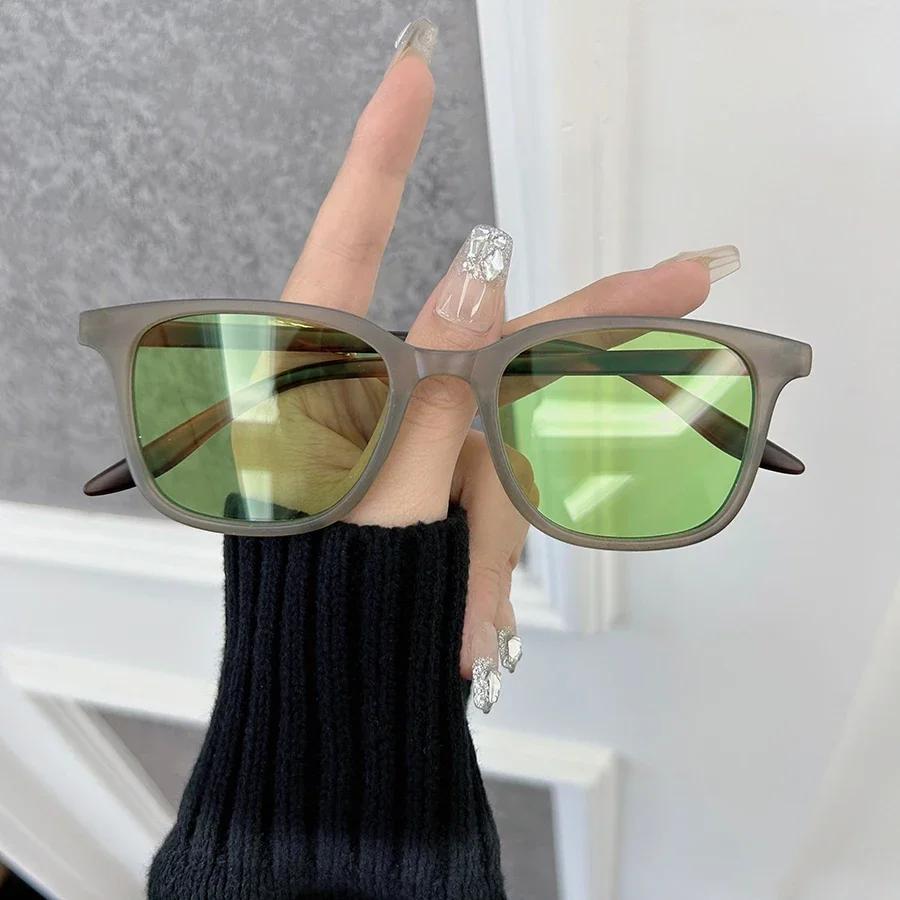 Marken Quadratische Sonnenbrille Damen Herren Mode Klassische Sonnenbrille Weiblich Männlich Designer Spiegel Outdoor Reise Shades