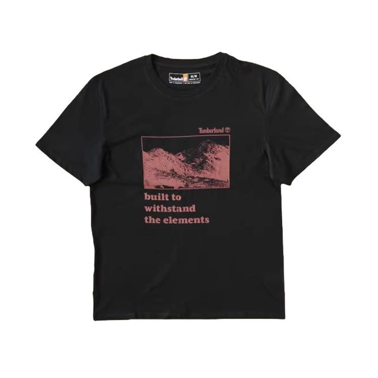 

Timberland Lightweight Short Sleeve T-Shirt Unisex Tops Black A2KJ1001 XL