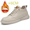 Fashion Genuine Leather Heightening Shoes Elevator Shoes Height Increase Shoes Men Height Increase Insole 6CM Men Sneakers Sport Shoes