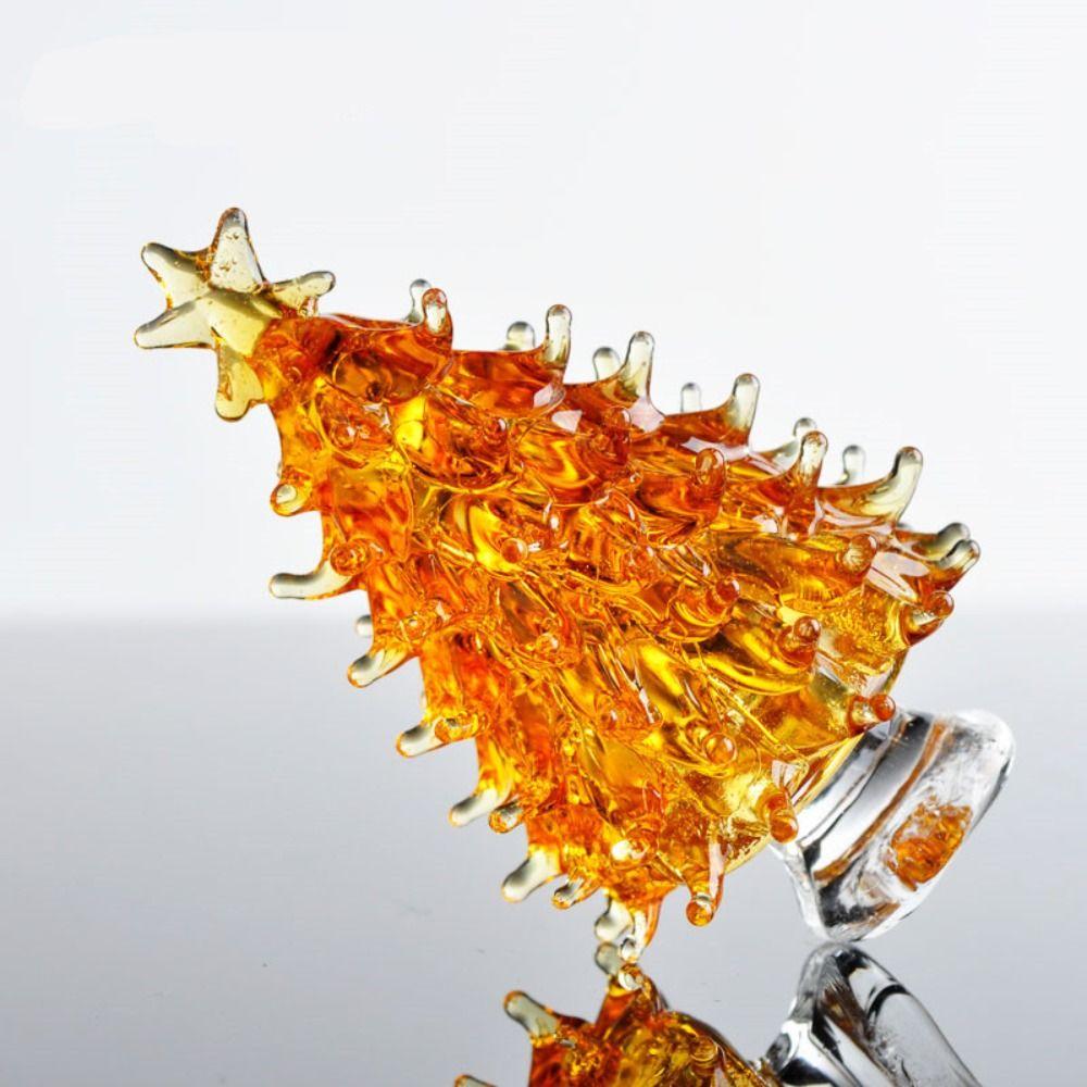 Creative Crystal Christmas Tree Figurines Home Xmas Decoration Paperweight Crafts Art&Collection Table Ornaments Souvenir Gifts