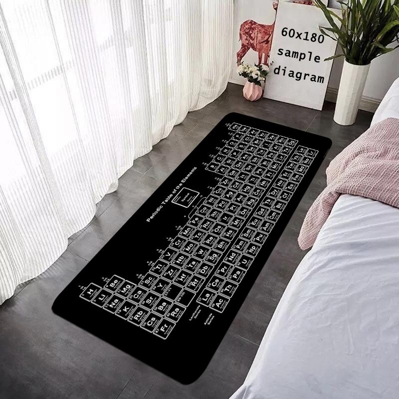 Entrance Doormat Periodic Table of Elements Rug Hallway Carpet Living Room Rugs Foot Carpets Floor Mats Non-slip Home Decoration