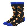 1 Pair Men's Fun Hip Hop Skateboard Beer Happy Art Print Mid Socks, EU38-46
