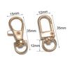 5/10 Stück Karabiner mit Drehgelenk Gold Silber Beschichtet Hummerklauen Haken Schlüsselringe für Handwerk DIY Schmuckherstellung