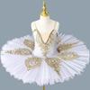 Rochie de balet pentru fete, costum de dans, performanță, competiție, rochie de tifon, albastru, alb, roz, violet, roșu