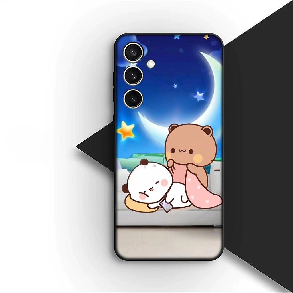 for Samsung Galaxy S20 S22 S21 FE Ultra Plus A07 A17 A15 A16 A25 A57 A37 Phone Cover Soft Case Bubus Panda Cartoon Bear Dudus