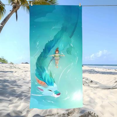 Beach Towel Oversized Mysterious T-The Hidden Spirits Towel Super Absorbent Soft Swim Beachtowels For Men, Women