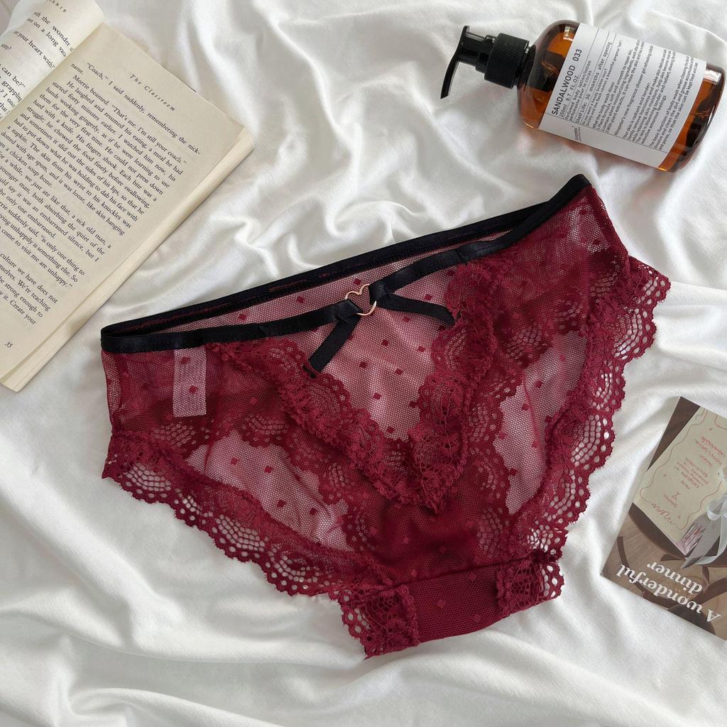 Chiloți damă eleganți din dantelă, cu talie joasă și fără cusături: Respirabil, Subțire și Elegant