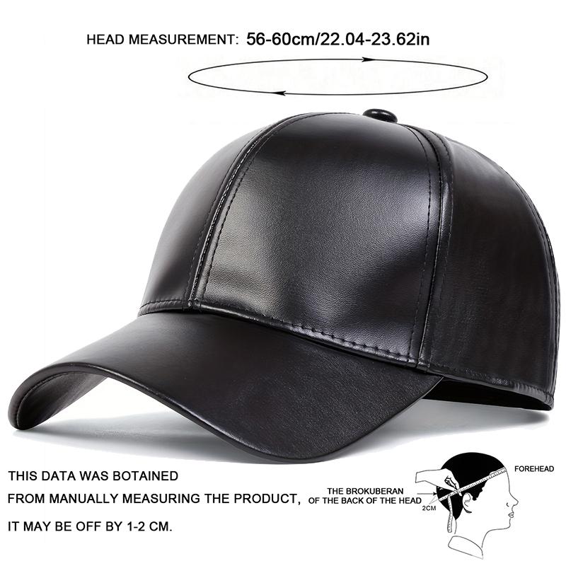 Baseball Leather Plain Color Solid Pu Neutral Gender Women Men For Caps Spring Autumn Outdoor Adjustable Casual Hats Sunscreen Hat Sports Cap