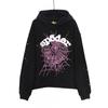 Sp5der 555 Hvězdný Potisk Mikina s Kapucí Set Unisex Streetwear Volný Střih Podzimní Ležérní Outfit