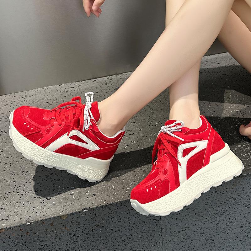 Forrest Gump Shoes Autumn New Leather Platform Small Breathable Sports and Leisure Shoes