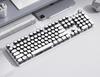BOW Hangshi G9 Punk Retro Wired Mechanical Keyboard with Round Keycaps for Office and Desktop Computers