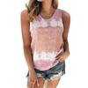 Women's Plus Size Camisole Summer Casual T-shirt Striped Printing Vest