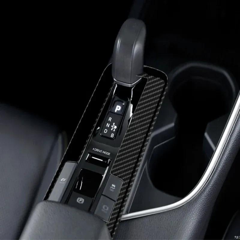 LHD For Toyota CHR C-HR 2024 2025 interior accessories ABS carbonfiber Central conlose Gear box Shift Panel cover stickers