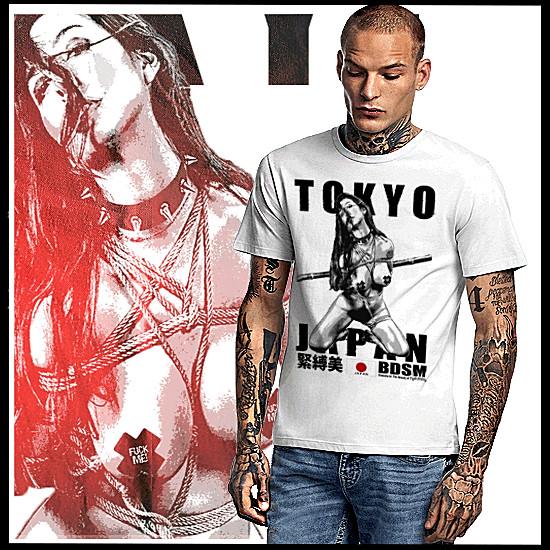 BDSM Футболка Бондаж Мазохист ДОМ удовольствия Садомазохист Фемдом Гимп Токио M