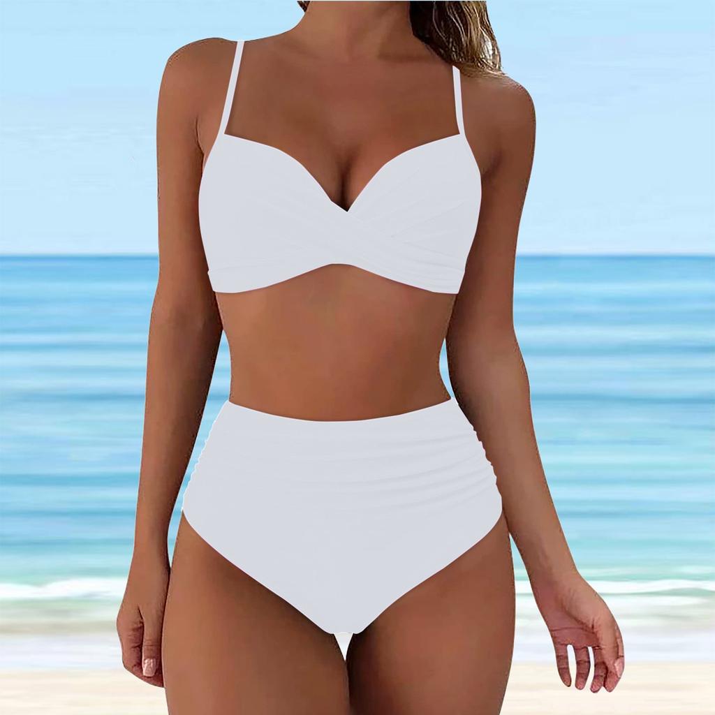 Brazilian Bikini Set For Women 2026 New Green Crop Top Tankinis Set Summer Swimwear Brazilian Bikini Swimming Suit Traje De BañO