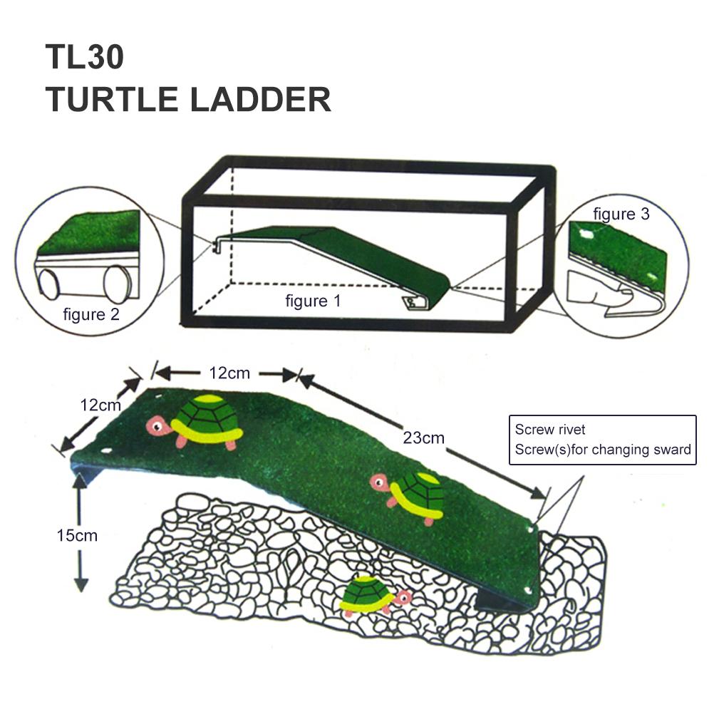 Schildkrötenleiter Kunststoff Schildkröten Dachterrasse Schwimmender Steg Reptilien Ruheplattform Aquarium Dekoration