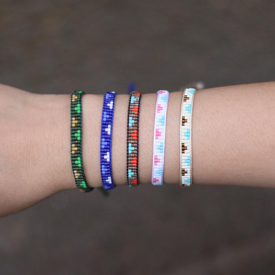 Ethnic Bohemia String Bracelet Women Handmade Adjustable Seed Beads Braclet Beach Surfer Casual Jewelry Ethnic String Braslet