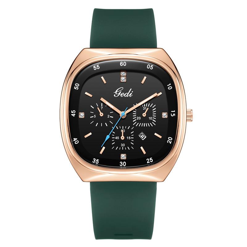 

Women Watch Light Luxury Niche Large Dial Calendar Waterproof Student High Beauty Silicone Watch Female Fashion Quartz Watches