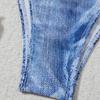 Sexy High Waist Triangle Pant Bikini Set Women's Two-Piece Swimsuit Denim Print Separate Swimwear Cross-Border Clothing