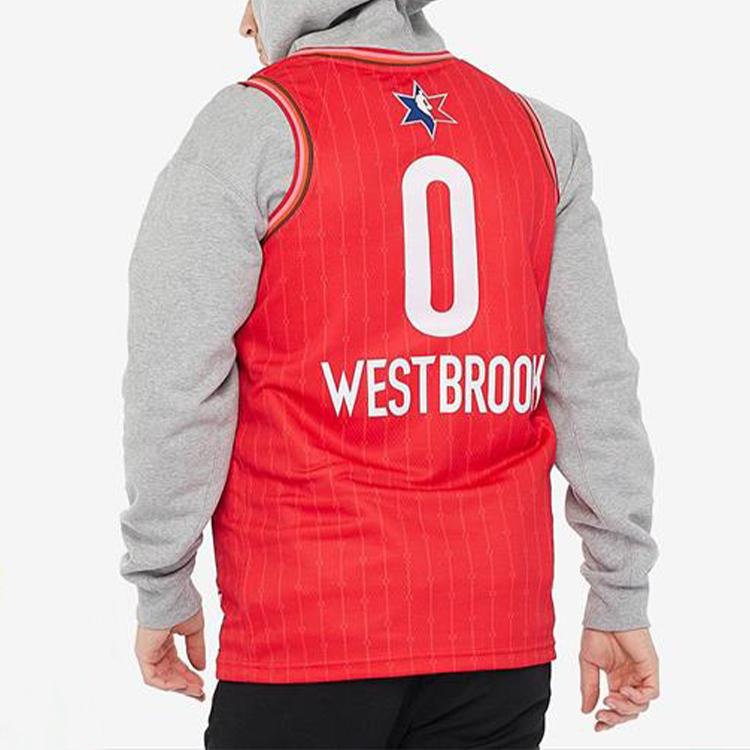 Jordan NBA All-Star Edition Swingman Jersey - Russell Westbrook 2020 All-Star Game Performance Basketball Vest Men Tops Red CJ1063-661