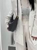 European & American Trend: Genuine Leather Women's Half-Moon Underarm Bag - Exquisite, Relaxed Casual Woven Handbag
