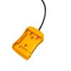 2.1mm DC Output Adapter Connector for For DCB200 For DCB203 18V 21V Batteries 95cm Cable Yellow 75g 8.7 x 5.9cm