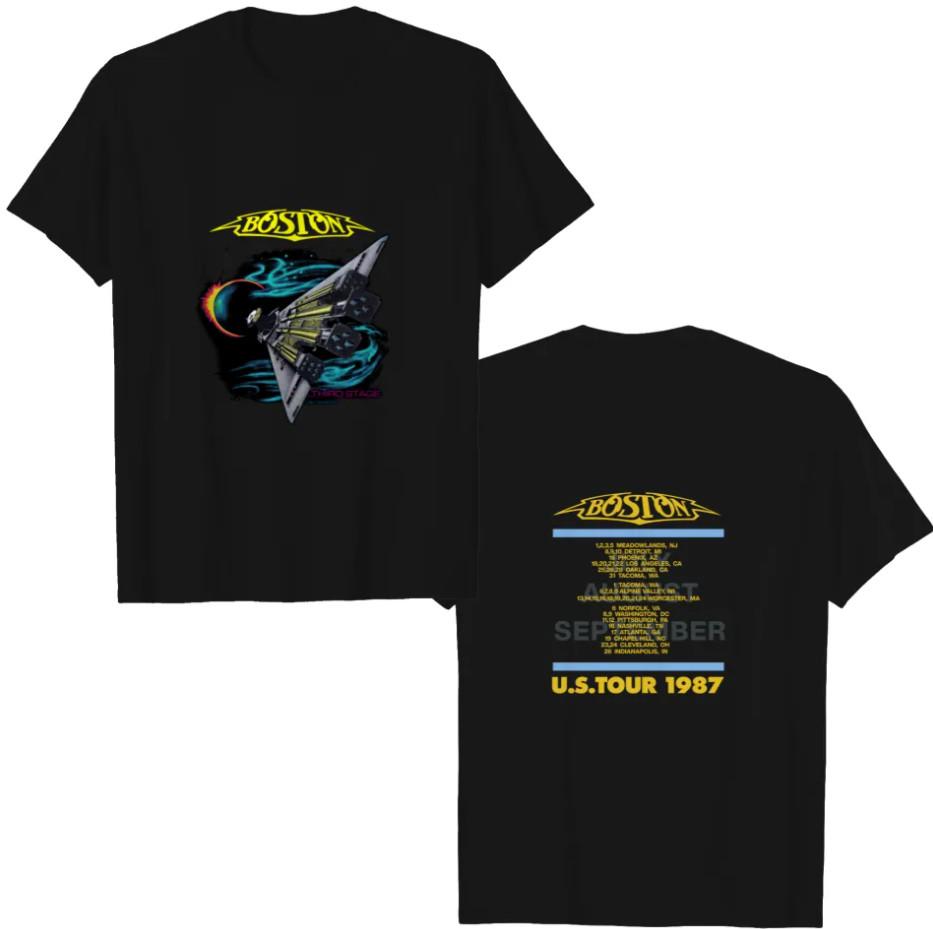 Boston Rock Band Concert Tour 1987 T-Shirt Heavyweight T-Shirt shirt M