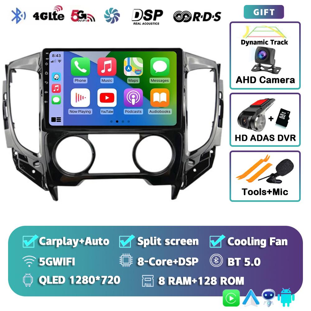 Android 14 Carplay Car Radio For Mitsubishi Pajero Sport 3 L200 5 Triton 3 2015 2016 2017 2018 2019 Multimedia Player GPS Stereo