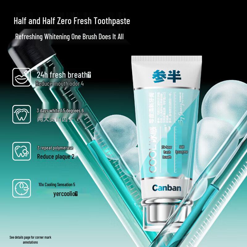 Canban Zero-Degree Fresh Toothpaste & Velvet Toothbrush Set