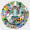 50 Minecraft Cartoon Graffiti Stickers: Personalized, Waterproof, Perfect for Skateboards & Suitcases