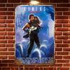 Hisun Tin Sign HD Metal Tin Sign Jaws Classic Shark Movie Poster Retro Wall Decor for Home Bar Pub Garage