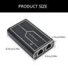 RJ45 Ethernet PoE Extender, 100Mbps Networking Repeaters for Outdoor IP Cameras,100m Ranges Extension 1PoE In 2PoE Out