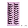 10 Pairs Of False Eyelashes, Naturally Thick And Messy, Curled And Fried Eyelashes
